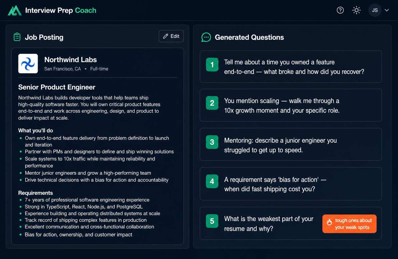 interview prep coach preview