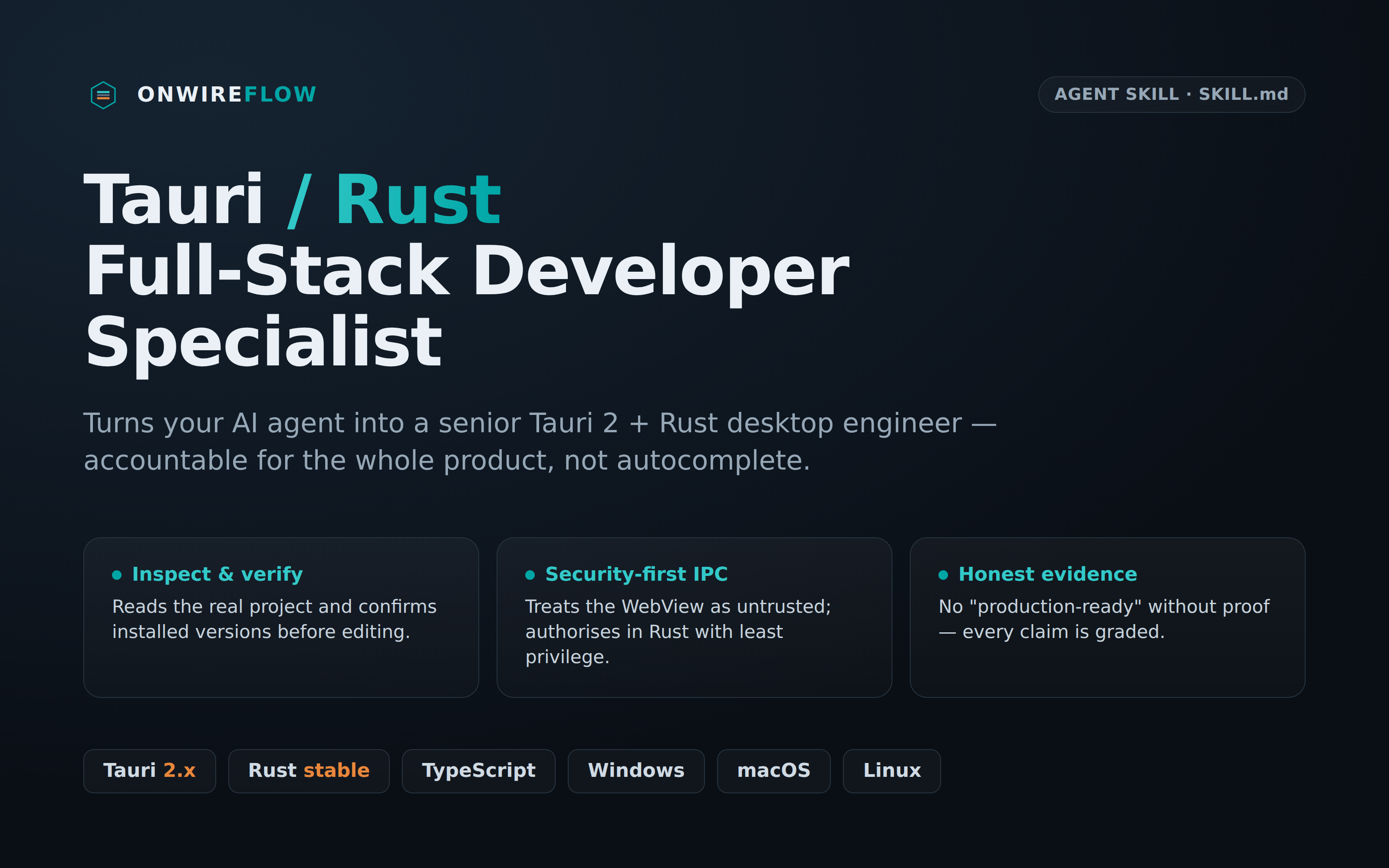 Tauri / Rust Full-Stack Developer Specialist preview