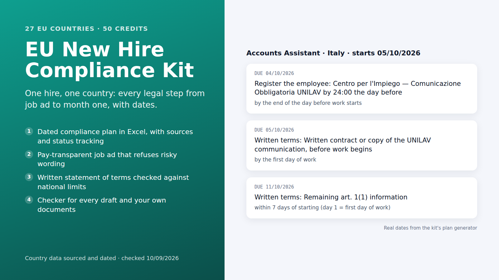 EU New Hire Compliance Kit: Hire in Any EU Country preview