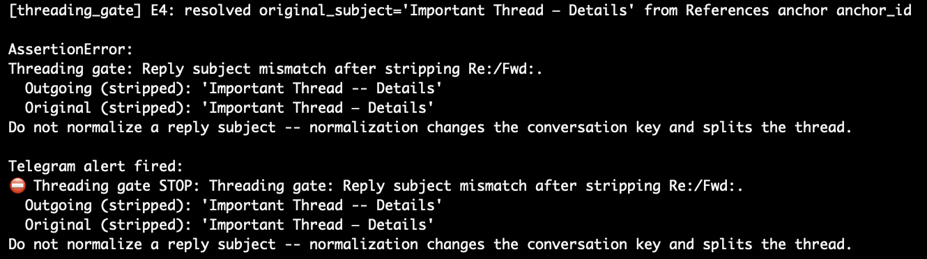 Email Threading Gate preview