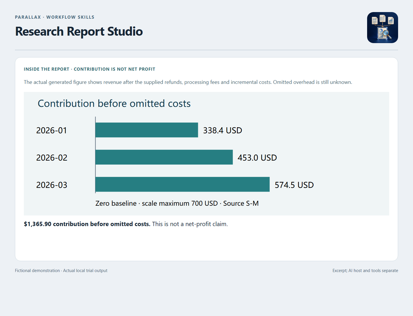 Parallax Research Report Studio screenshot 2