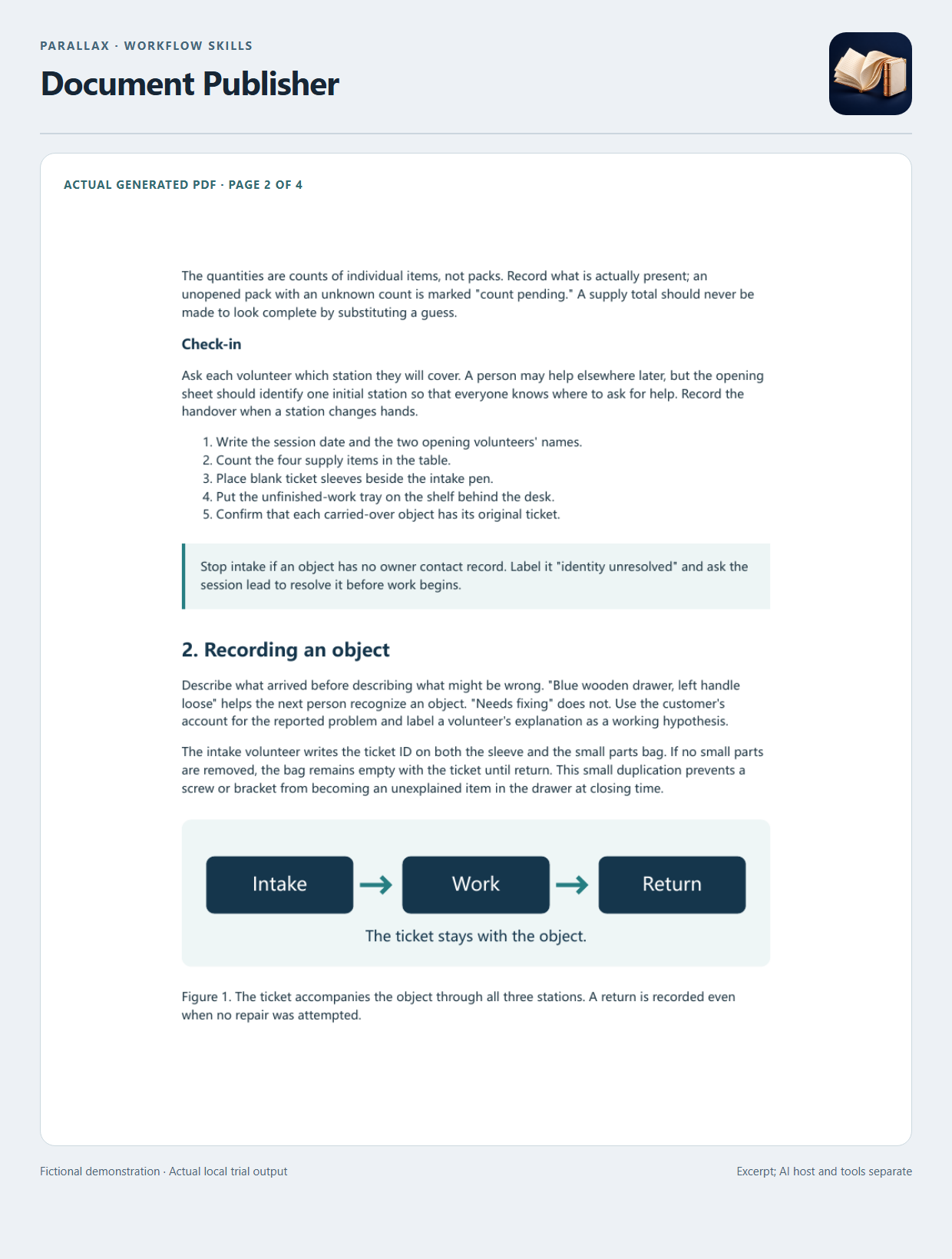 Parallax Document Publisher screenshot 2