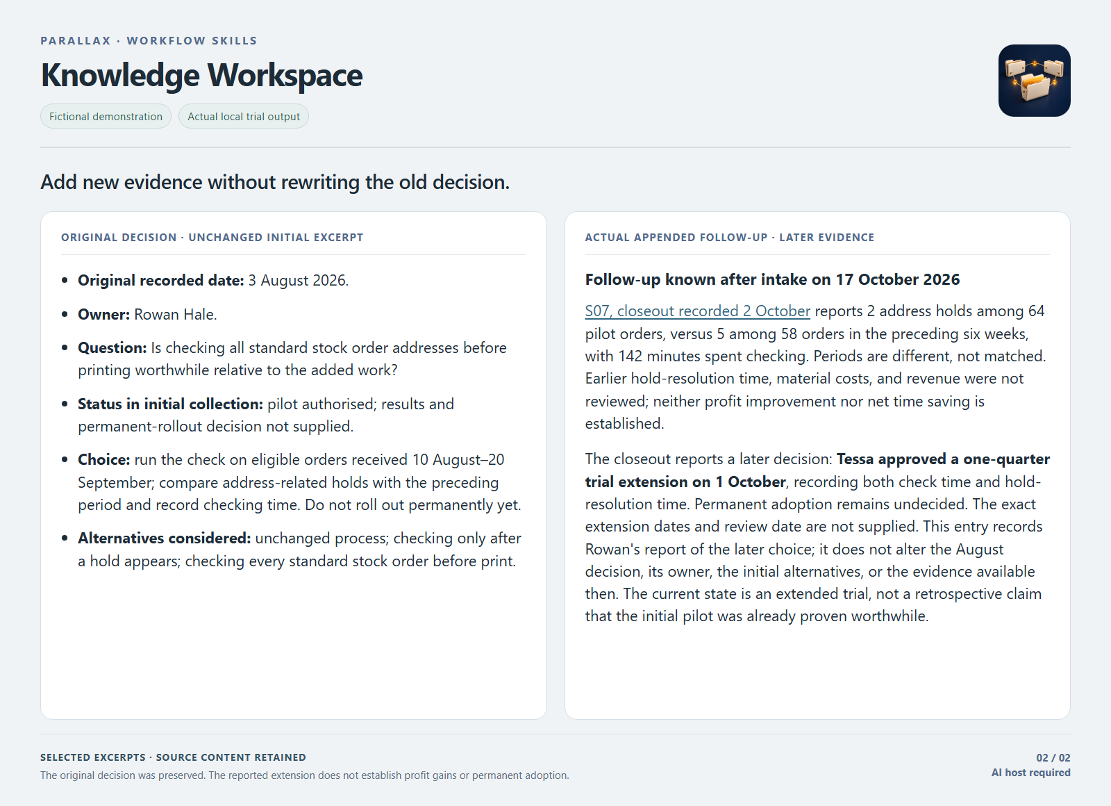 Parallax Knowledge Workspace screenshot 2