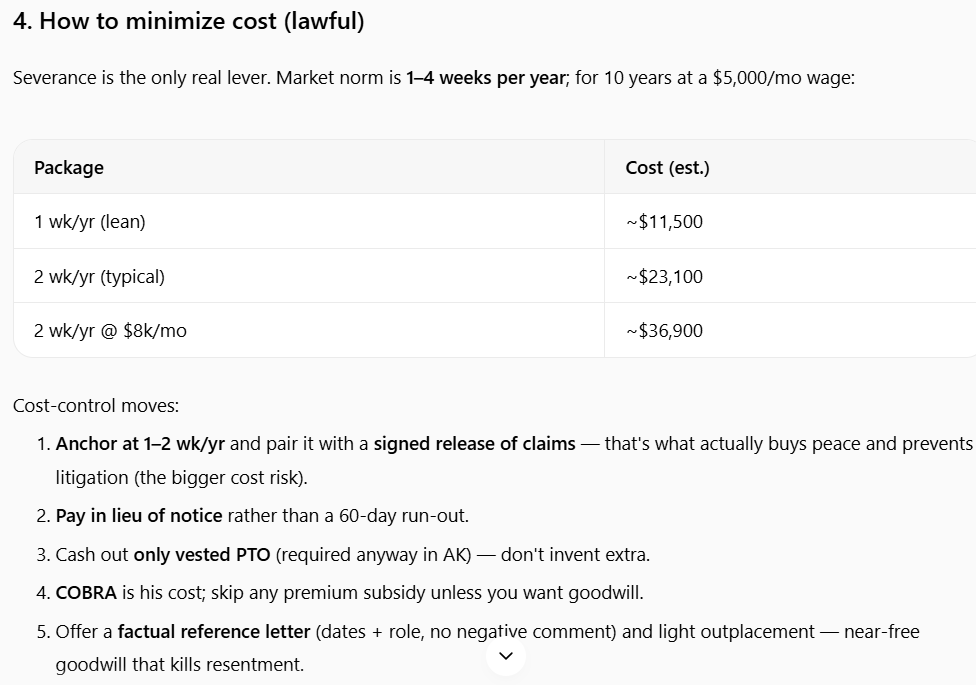 layoff communication expert screenshot 3