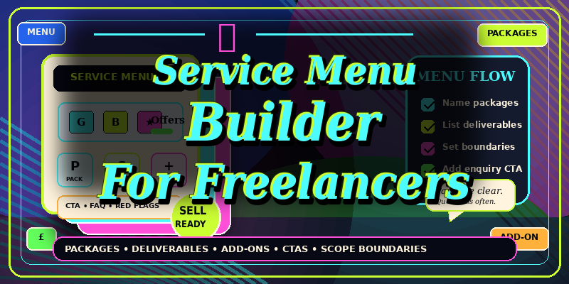 Service Menu Builder for Freelancers