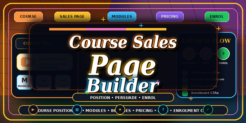 Course Sales Page Builder