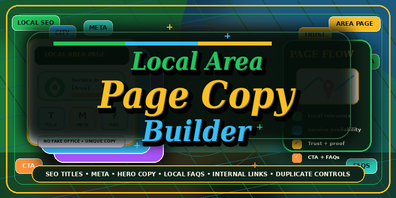 Local Area Page Copy Builder