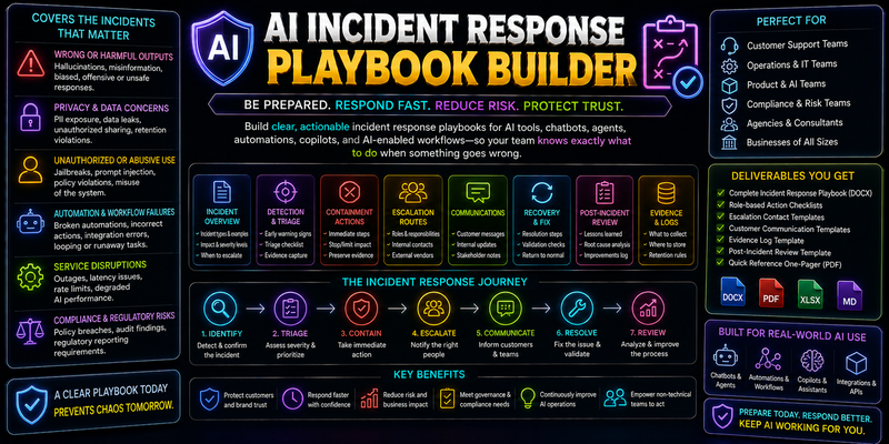 AI Incident Response Playbook Builder