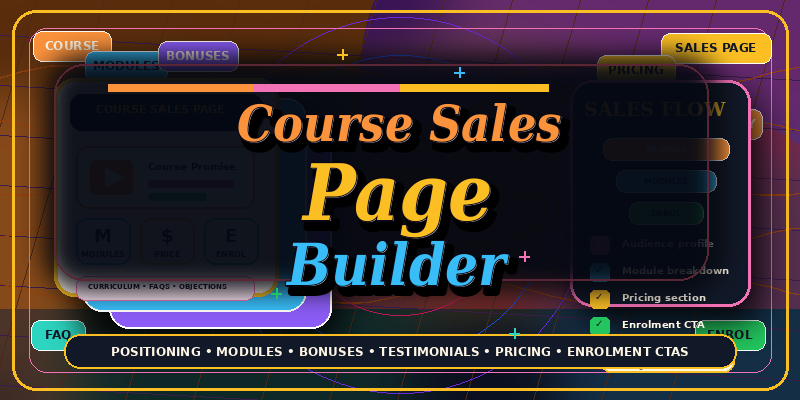 Course Sales Page Builder