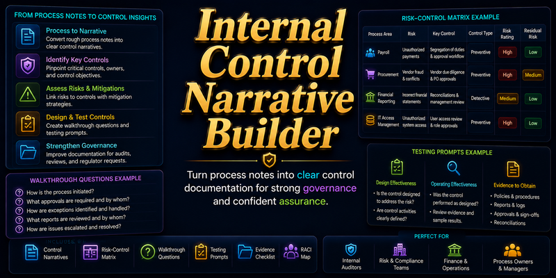 Internal Control Narrative Builder