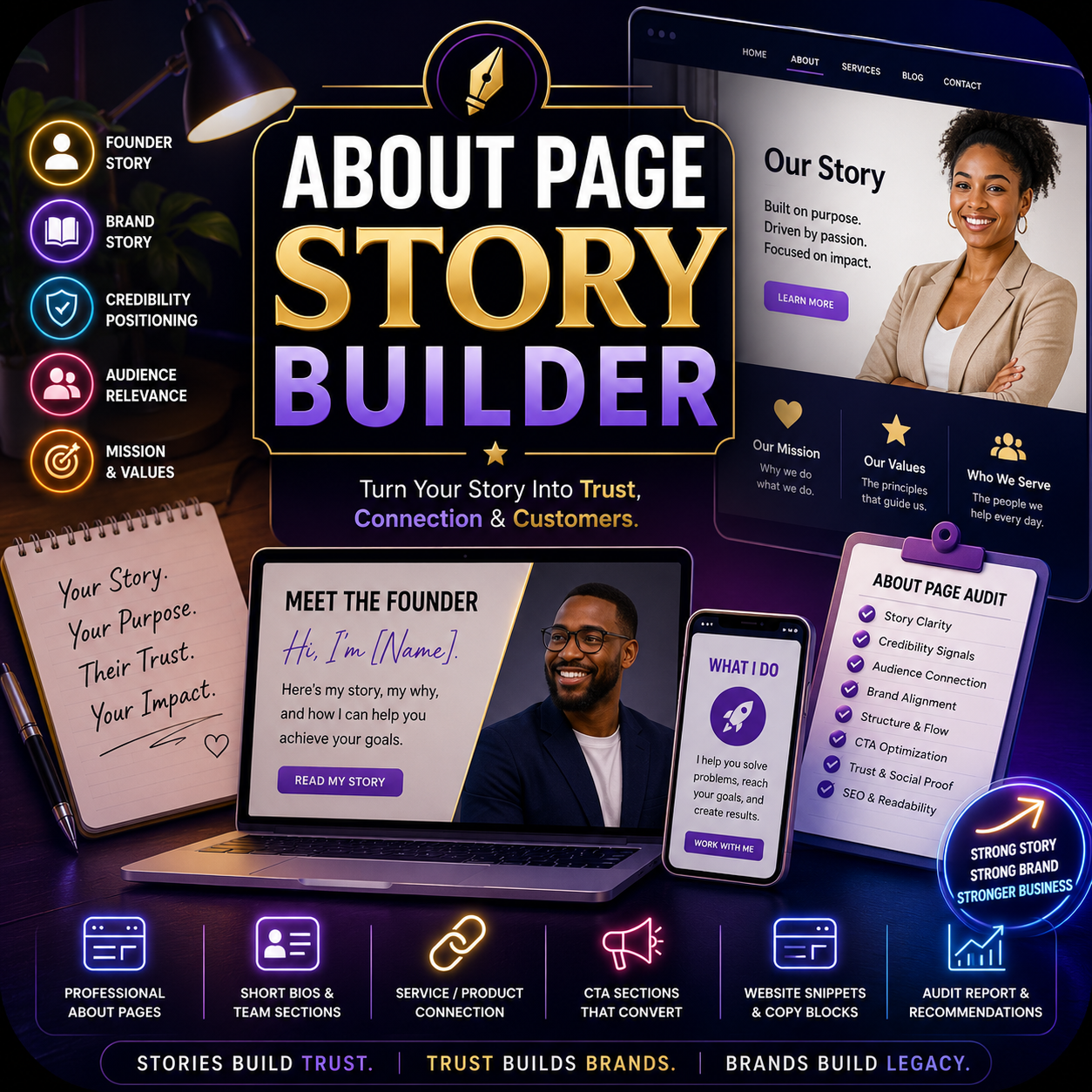 About Page Story Builder screenshot 1