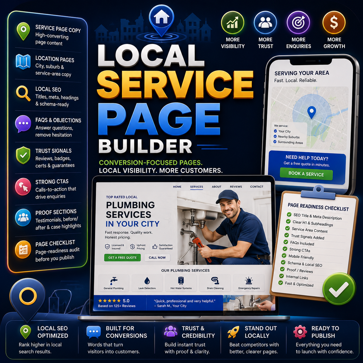 Local Service Page Builder screenshot 1