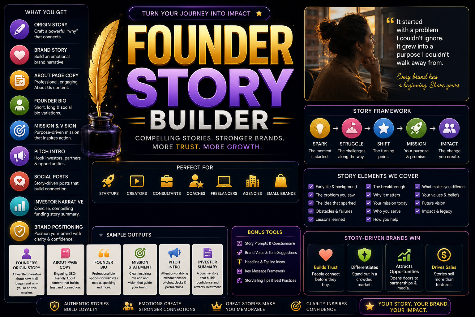 Founder Story Builder screenshot 1