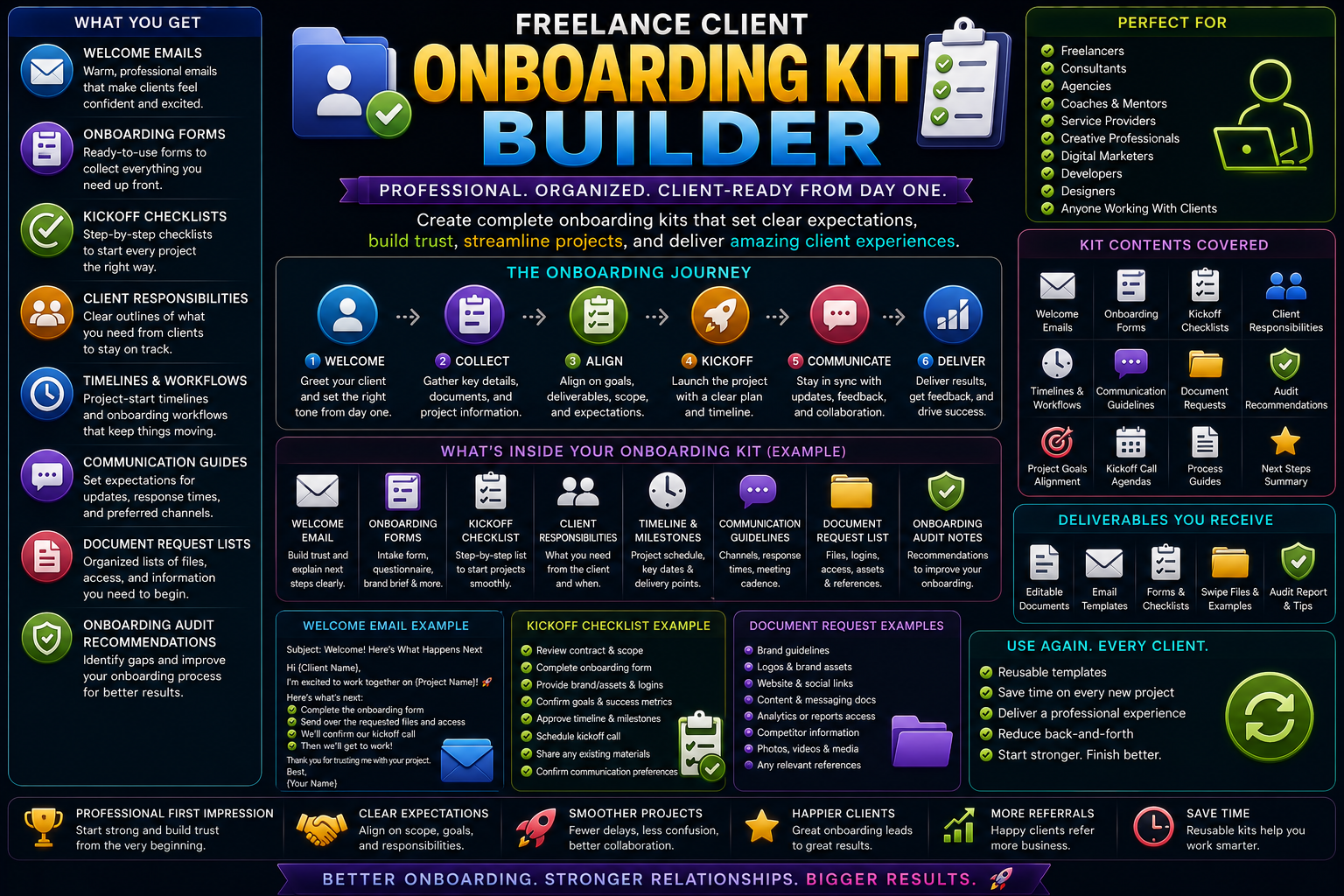 Freelance Client Onboarding Kit Builder screenshot 1