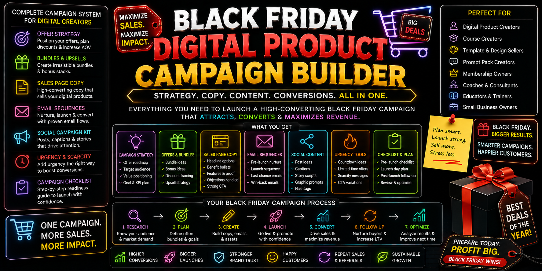 Black Friday Digital Product Campaign Builder preview