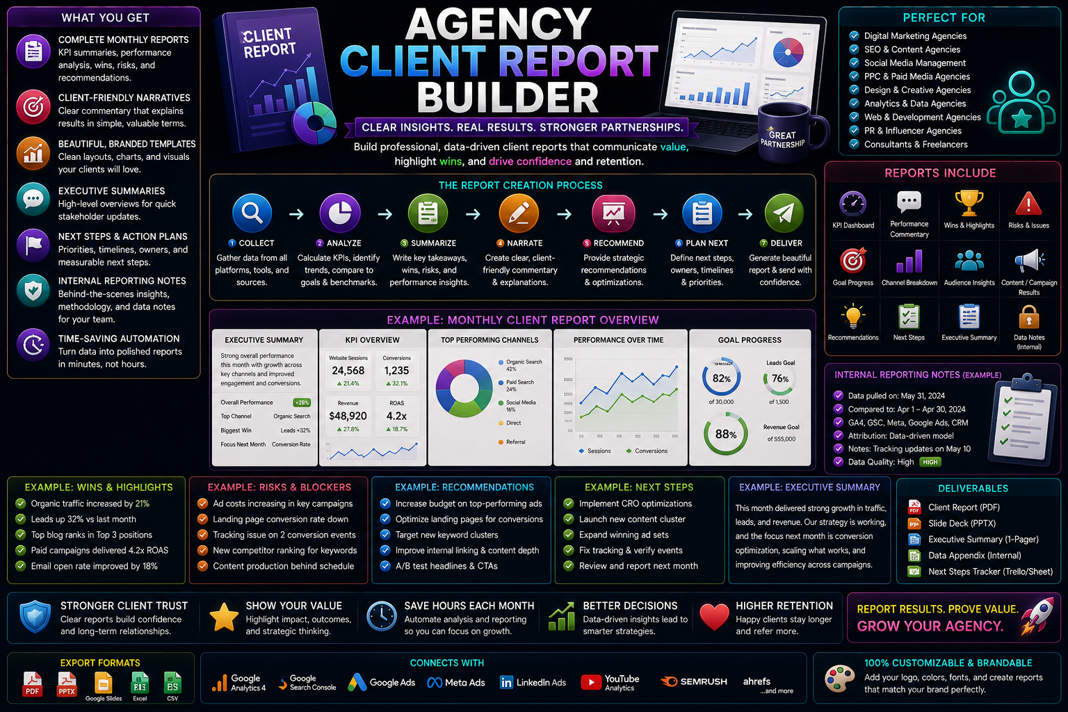 Agency Client Report Builder preview