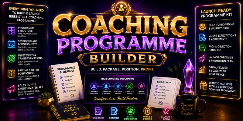 Coaching Programme Builder preview