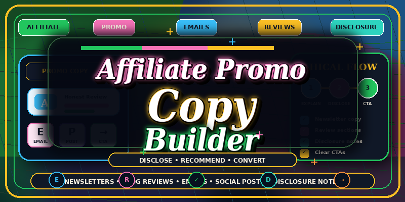 Affiliate Promo Copy Builder preview