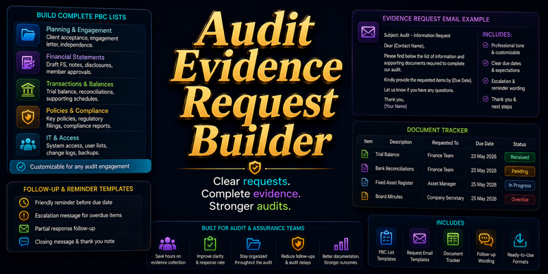 Audit Evidence Request Builder preview