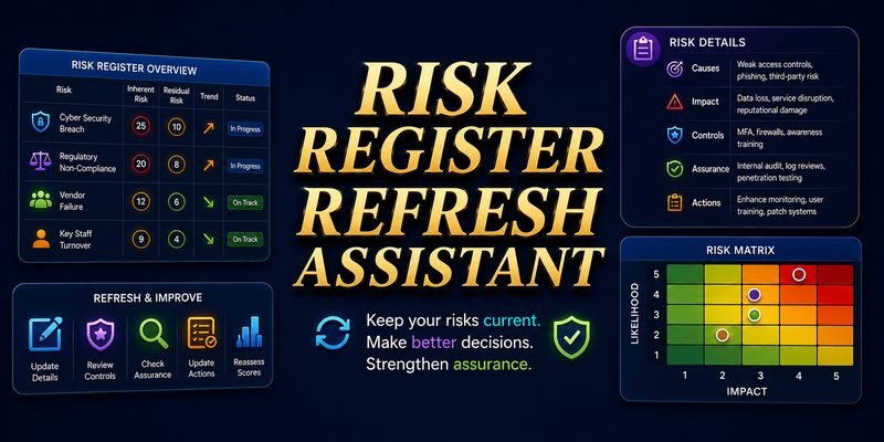 Risk Register Refresh Assistant preview