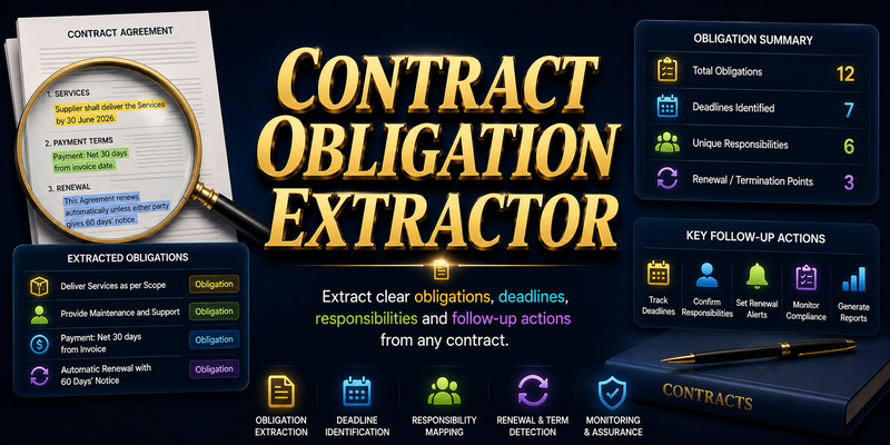 Contract Obligation Extractor preview