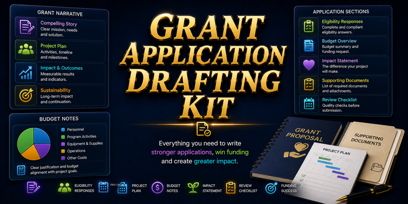 Grant Application Drafting Kit preview