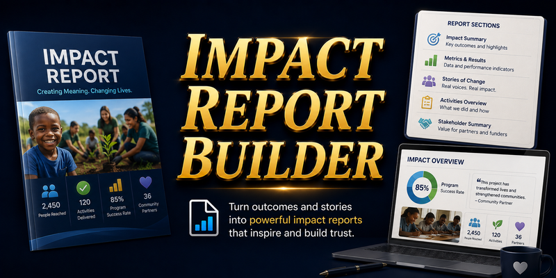 Impact Report Builder preview