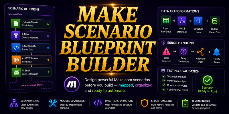 Make Scenario Blueprint Builder preview