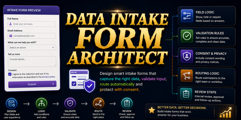 Data Intake Form Architect preview