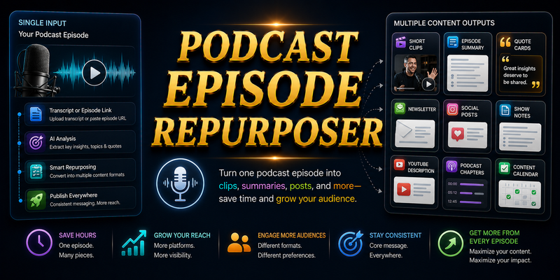 Podcast Episode Repurposer preview