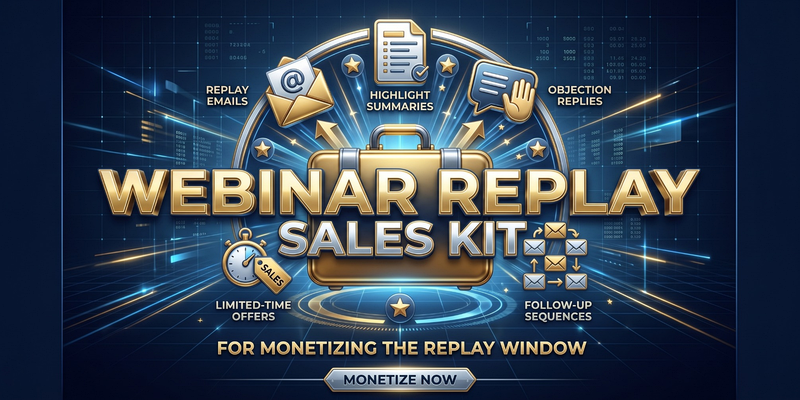 Webinar Replay Sales Kit preview