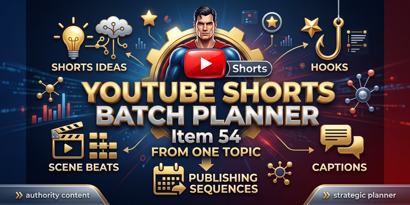 YouTube Shorts Batch Planner preview