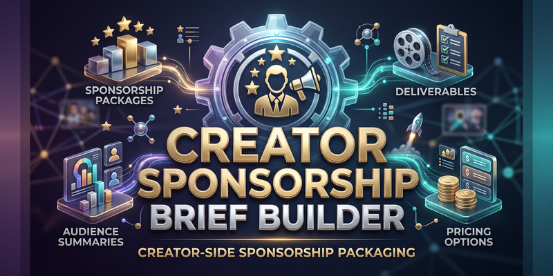 Creator Sponsorship Brief Builder preview