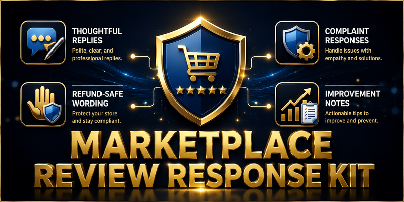 Marketplace Review Response Kit preview