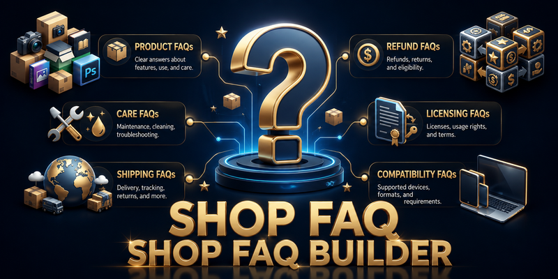 Shop FAQ Builder preview