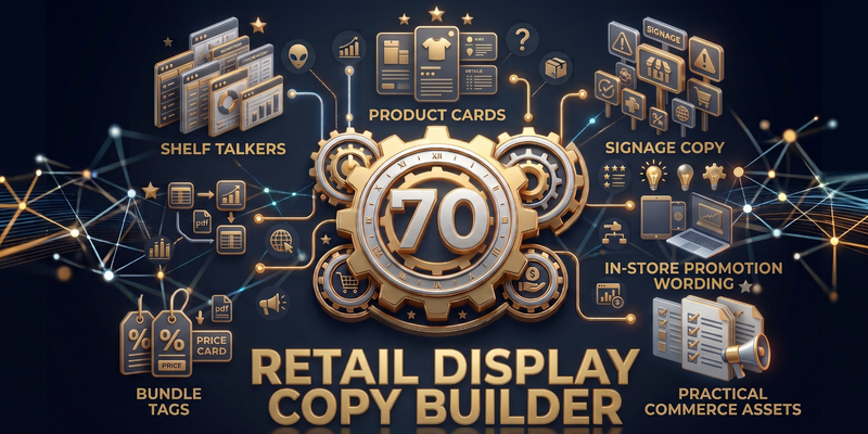 Retail Display Copy Builder preview