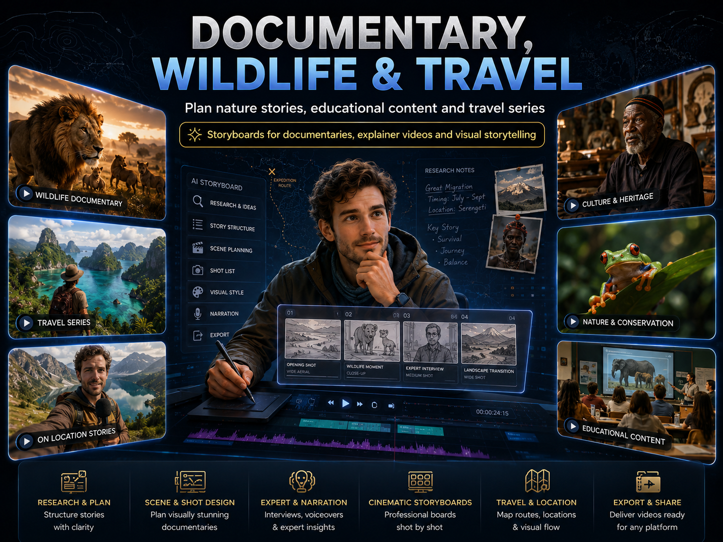 HD Cinematic Video Storyboard Builder screenshot 2