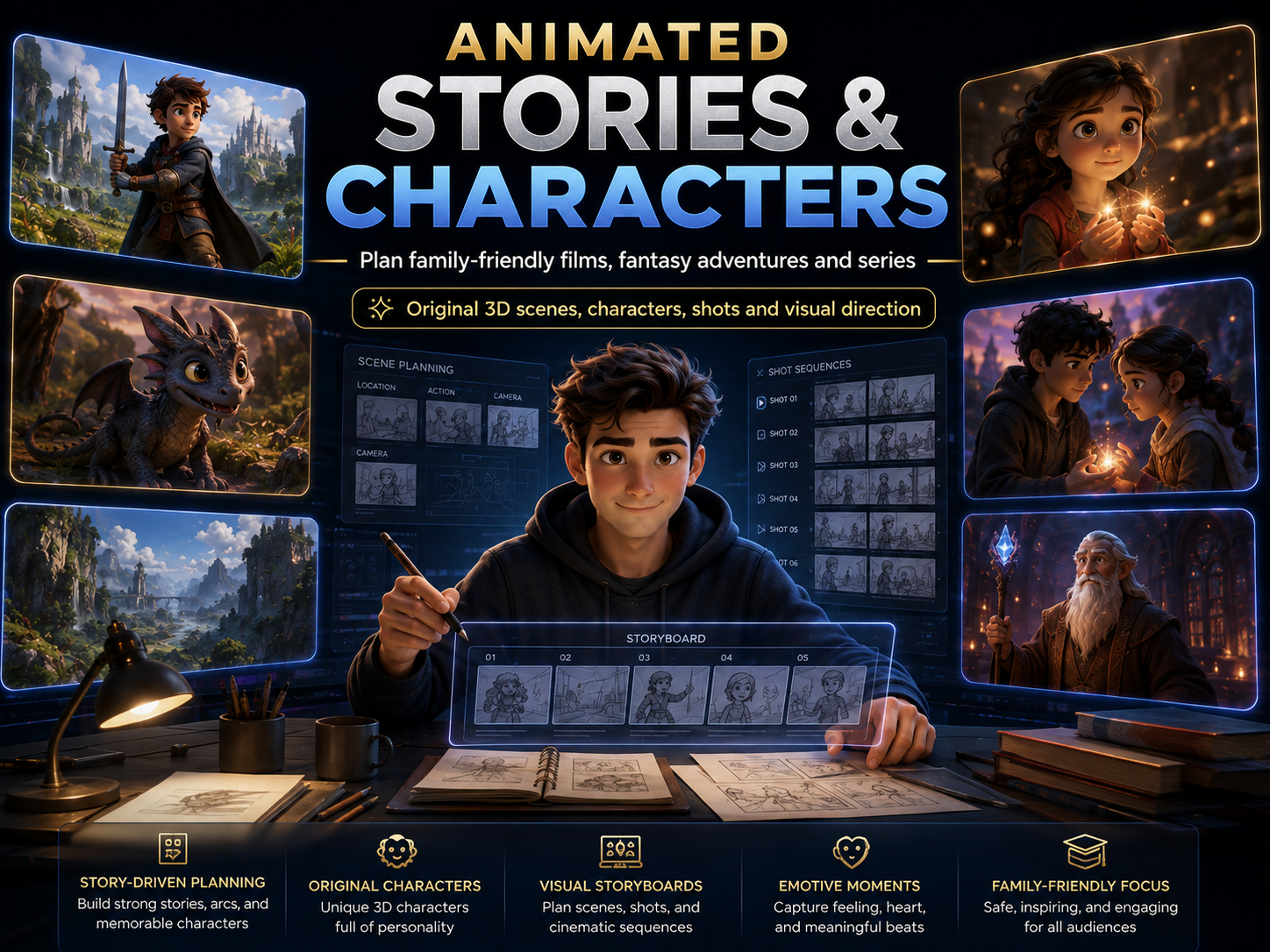 HD Cinematic Video Storyboard Builder screenshot 4