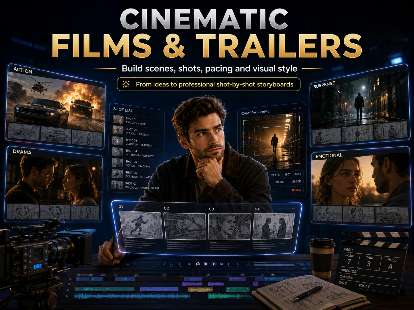 HD Cinematic Video Storyboard Builder screenshot 5