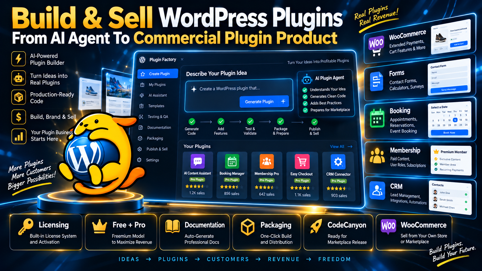 WordPress Plugin Builder – Build, Fix & Sell Plugins screenshot 2