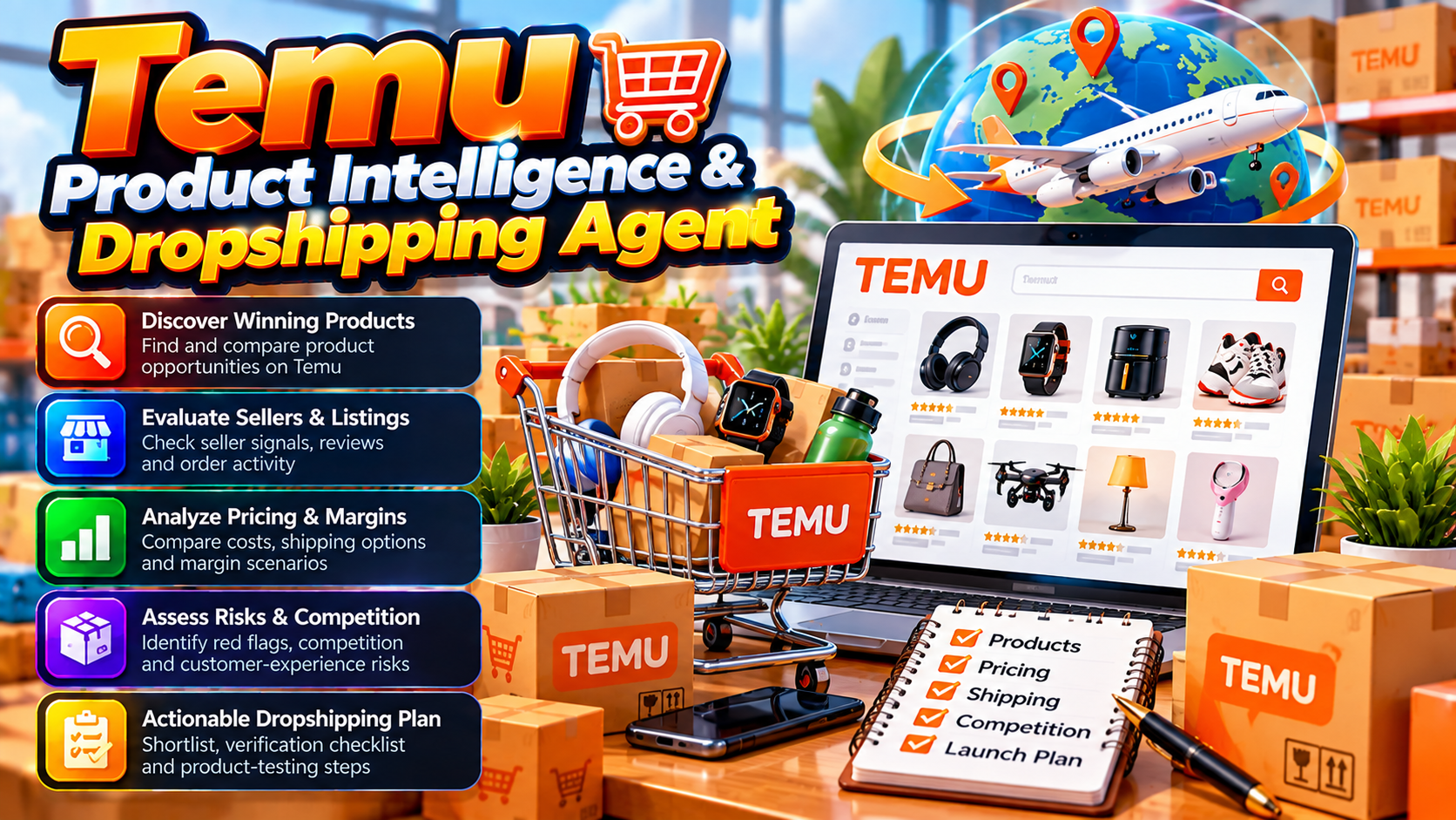 Temu Product Intelligence & Dropshipping Agent preview