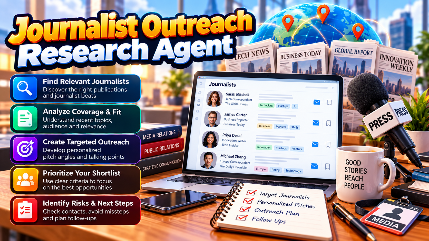 Journalist Outreach Research Agent preview