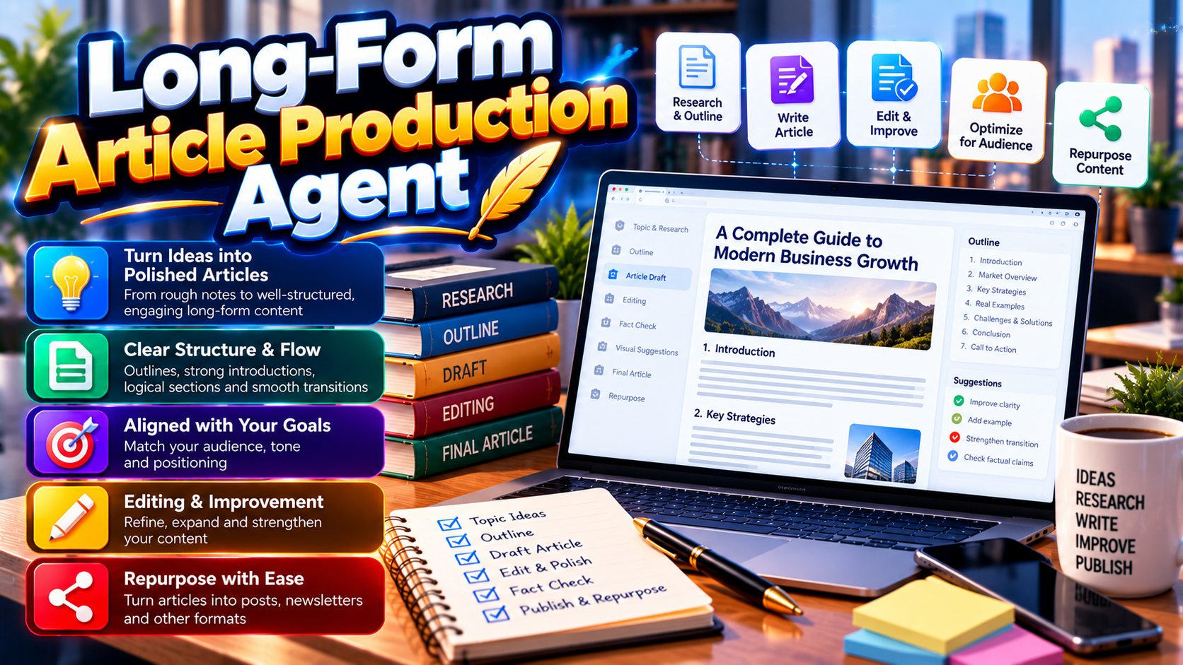Long-Form Article Production Agent preview