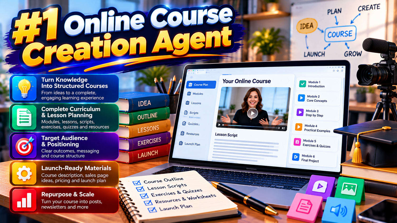 #1 Online Course Creation Agent preview