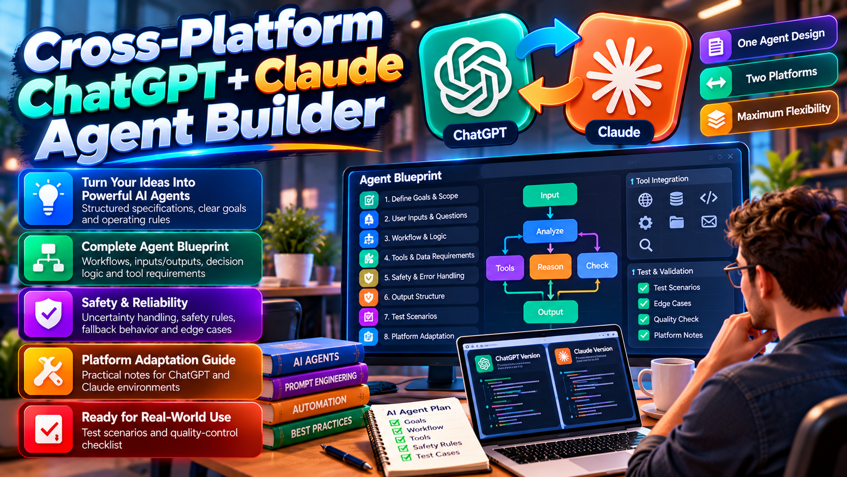Cross-Platform ChatGPT + Claude Agent Builder preview