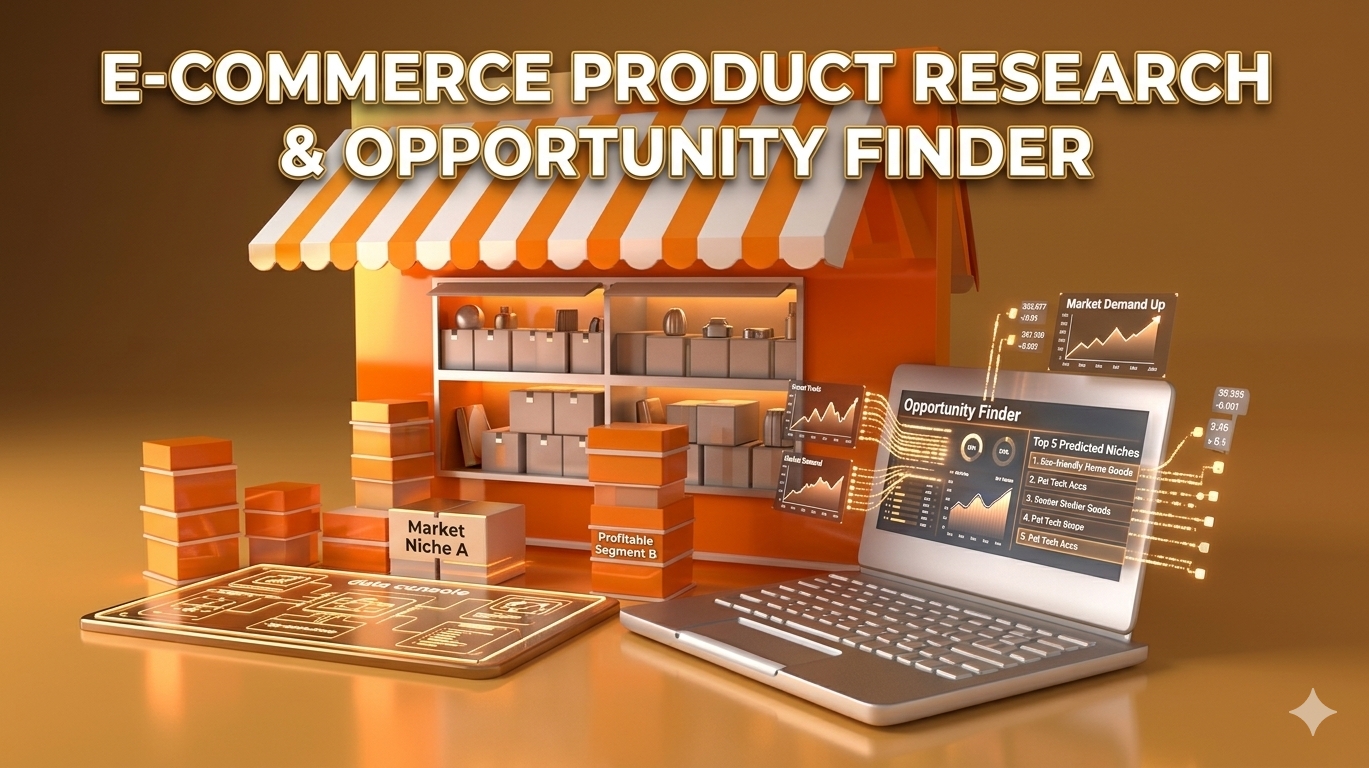 E-commerce Product Research & Opportunity Finder preview