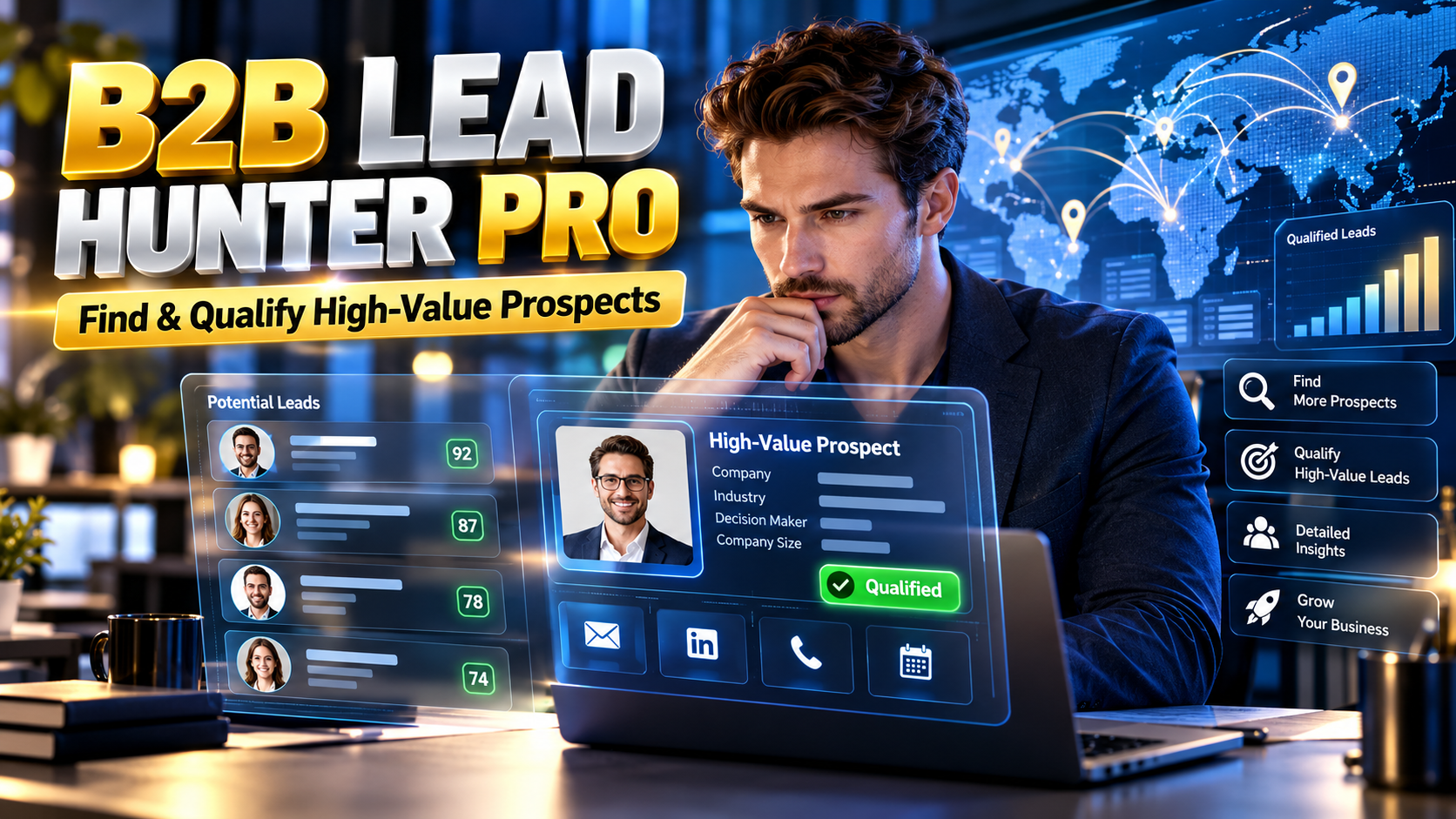 B2B Lead Hunter Pro — Find & Qualify High-Value Prospects preview