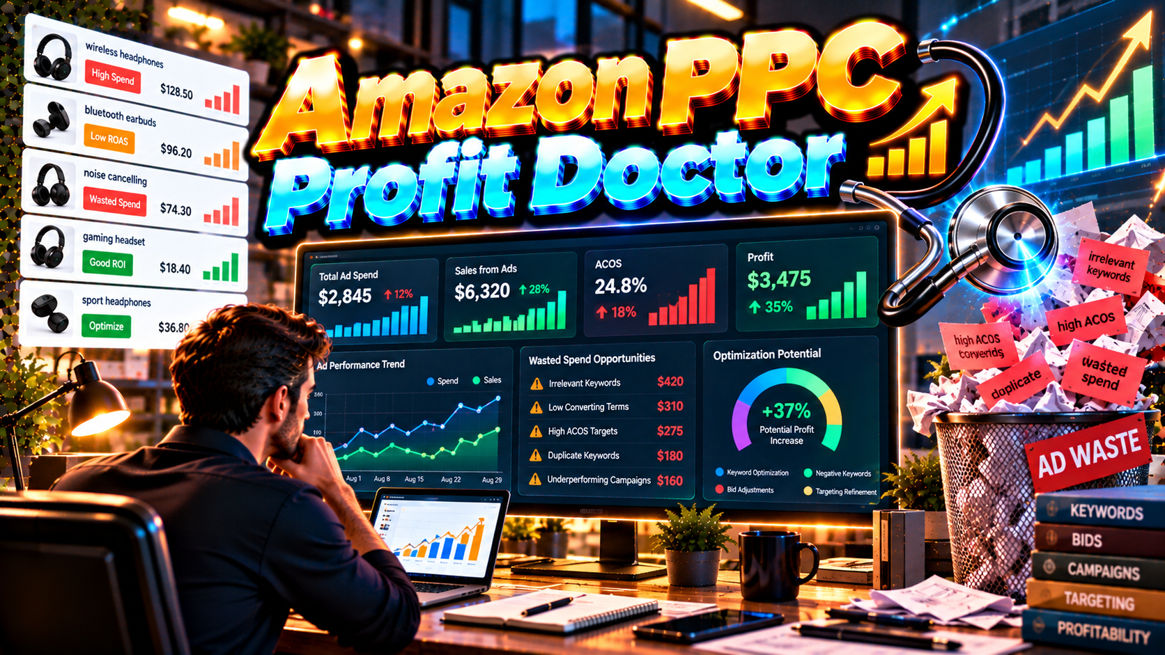 Amazon PPC Profit Doctor — Find Ad Waste preview