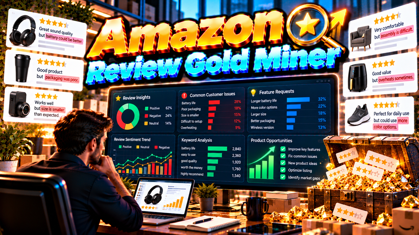 Amazon Review Gold Miner — Review Intelligence preview