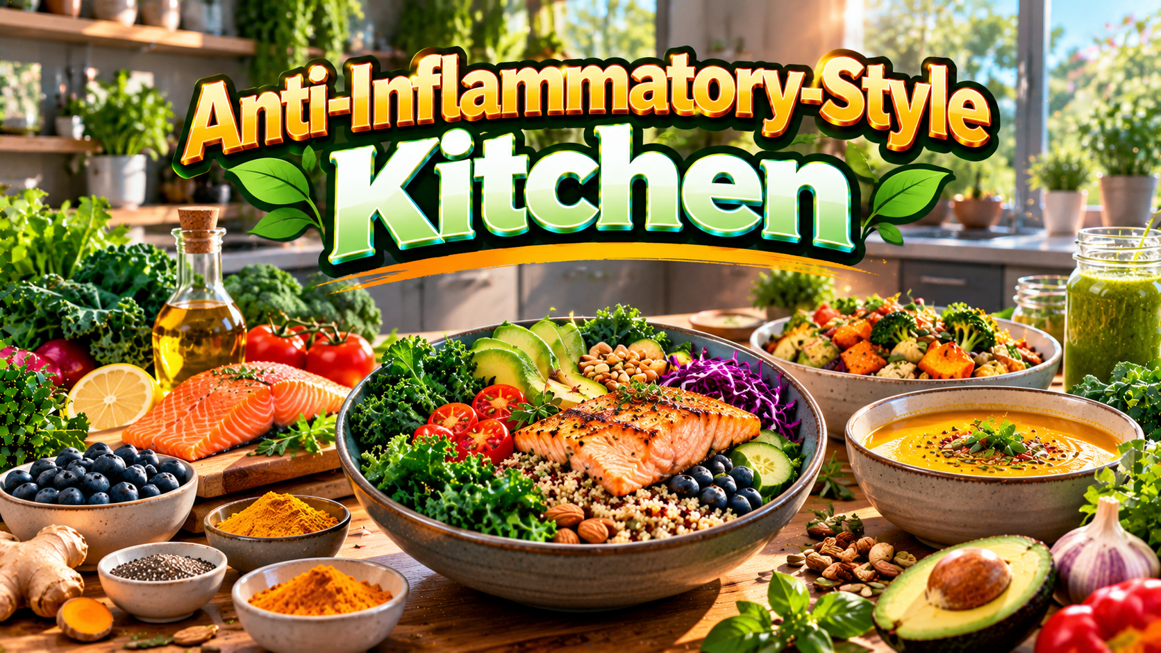 Anti-Inflammatory-Style Kitchen — Whole-Food Meals preview